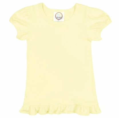 Customize Short Sleeve Ruffle T-Shirt