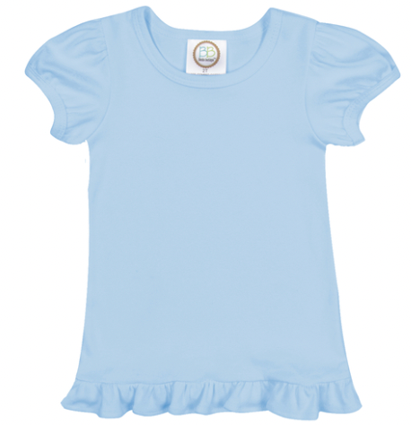 Customize Short Sleeve Ruffle T-Shirt