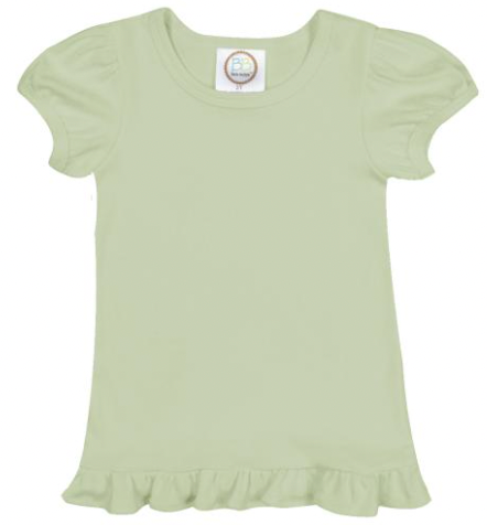 Customize Short Sleeve Ruffle T-Shirt