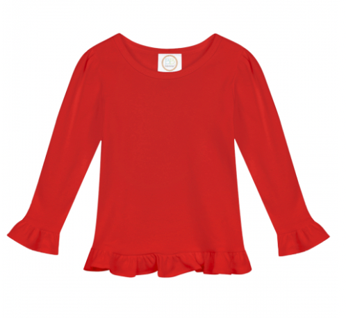 Long Sleeve Ruffle T-Shirt