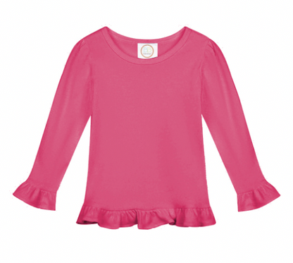 Long Sleeve Ruffle T-Shirt