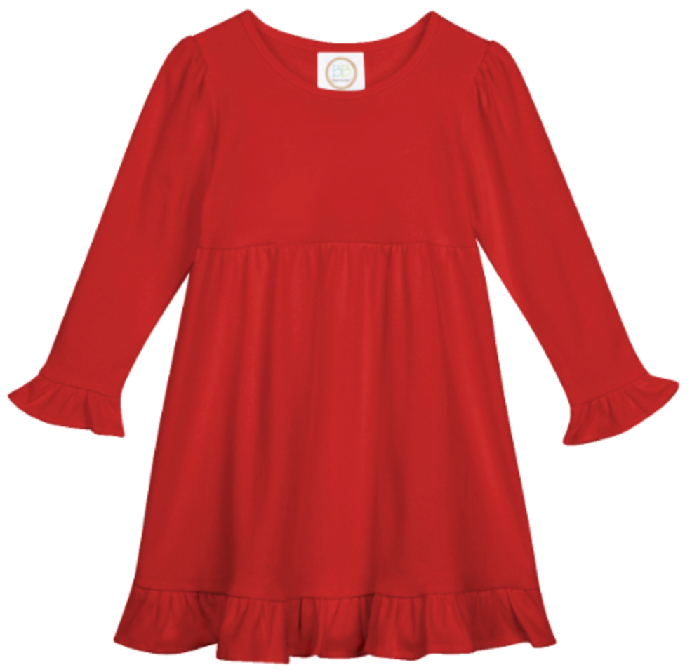 Long Sleeve Ruffle Dress