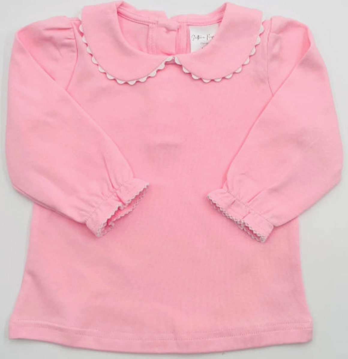 Scalloped Collared Long Sleeve