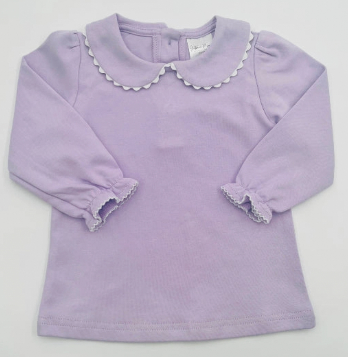 Scalloped Collared Long Sleeve