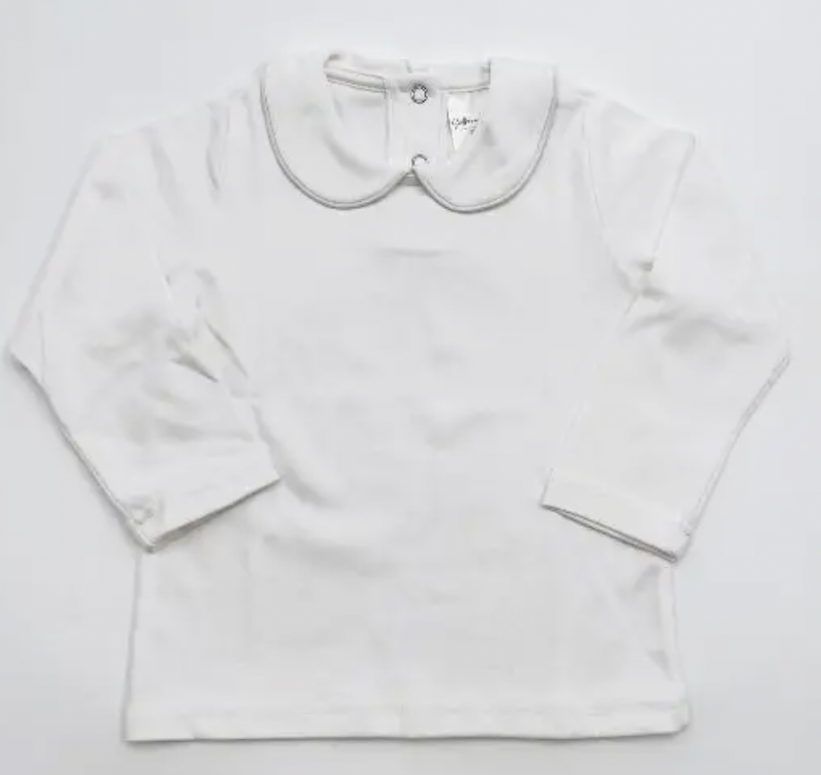 Piping Collar Long Sleeve