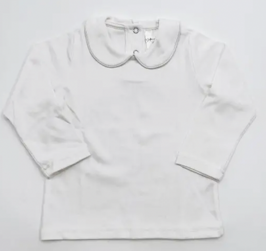 Piping Collar Long Sleeve