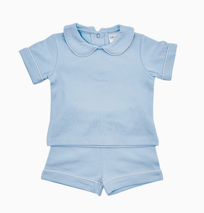 Piping Collar Set - Light Blue