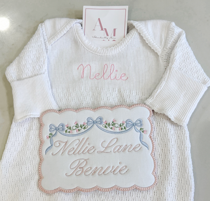 Bow Swag Keepsake Card