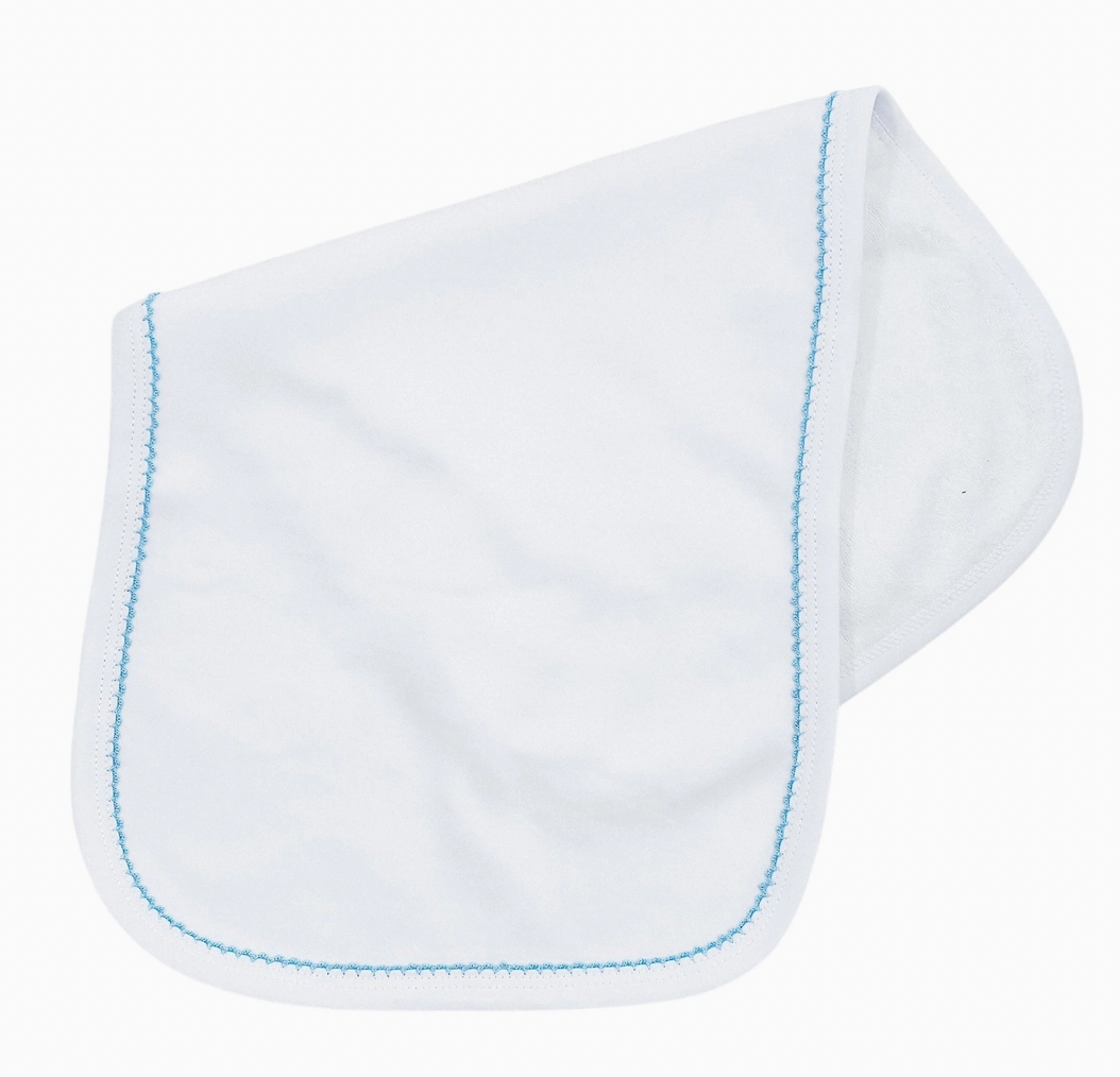 Picot Trim Burp Cloth