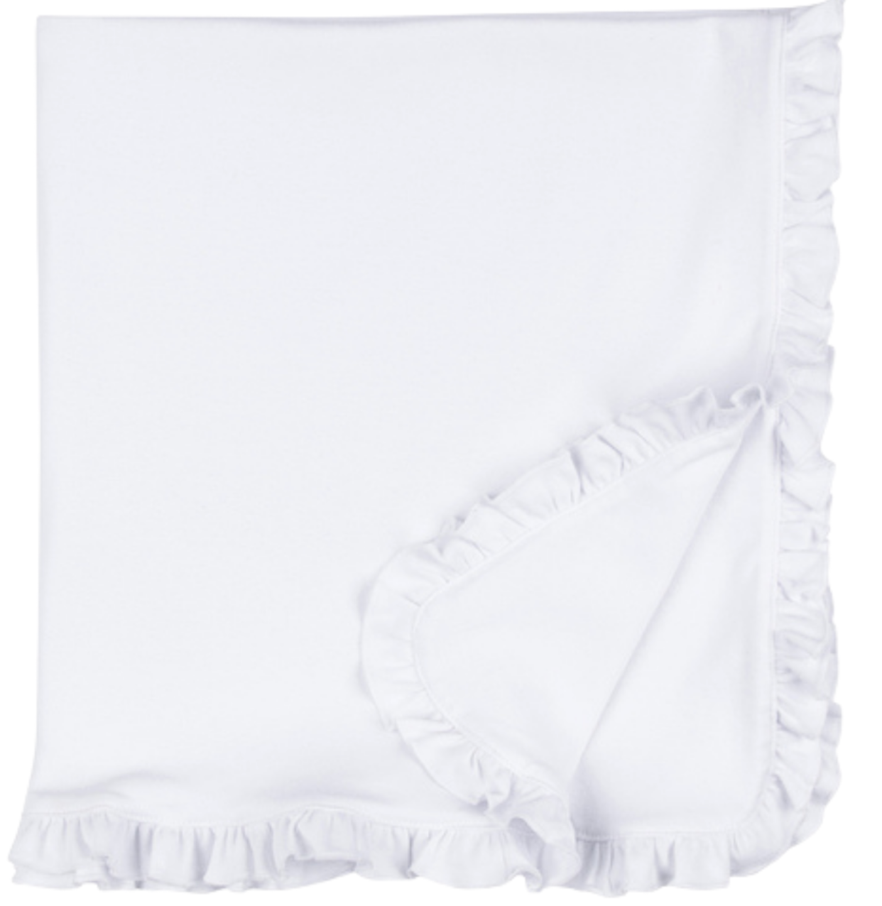 Girl Ruffle Baby Blanket