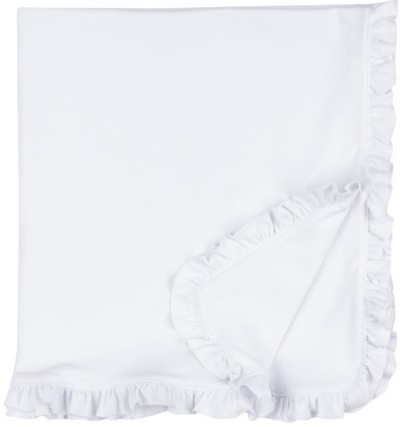 Girl Ruffle Baby Blanket