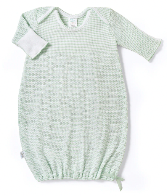 Paty Knit Overlap Shoulder Gown