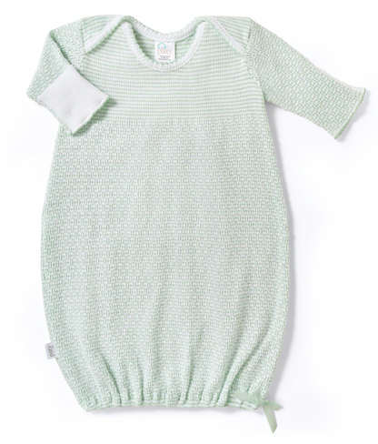 Paty Knit Overlap Shoulder Gown