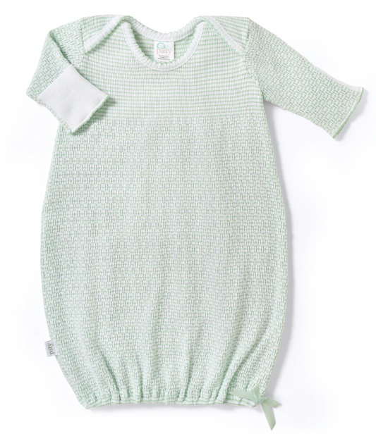 Paty Knit Overlap Shoulder Gown