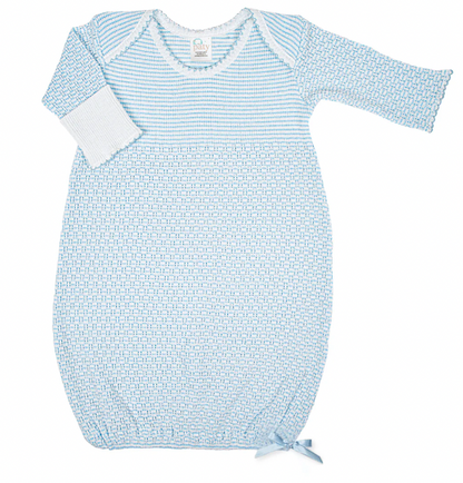 Paty Knit Overlap Shoulder Gown