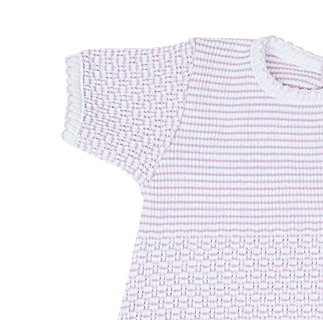 Paty Knit Ruffle Hem Bubble in Solid Colors