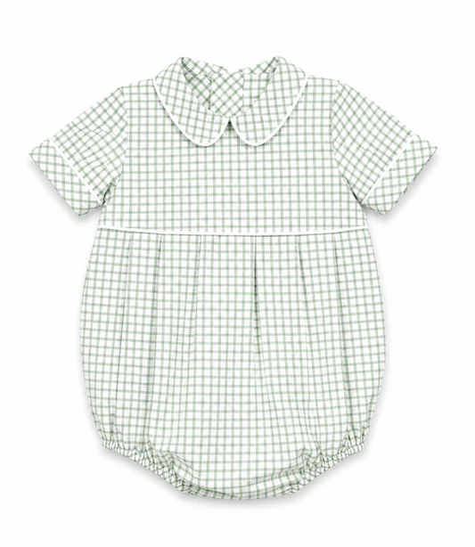 Boys Sage Windowpane Bubble