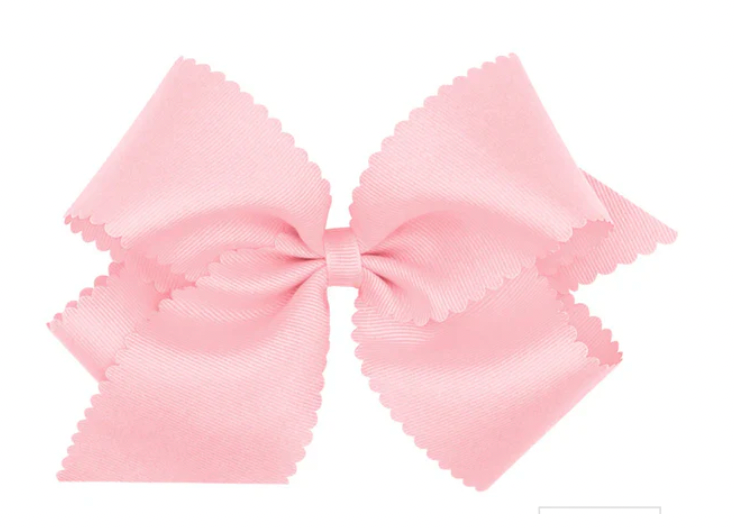 Pink 6" Bow with Scallops
