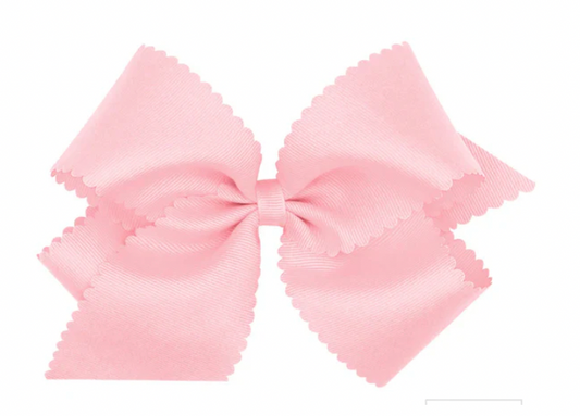Pink 6" Bow with Scallops