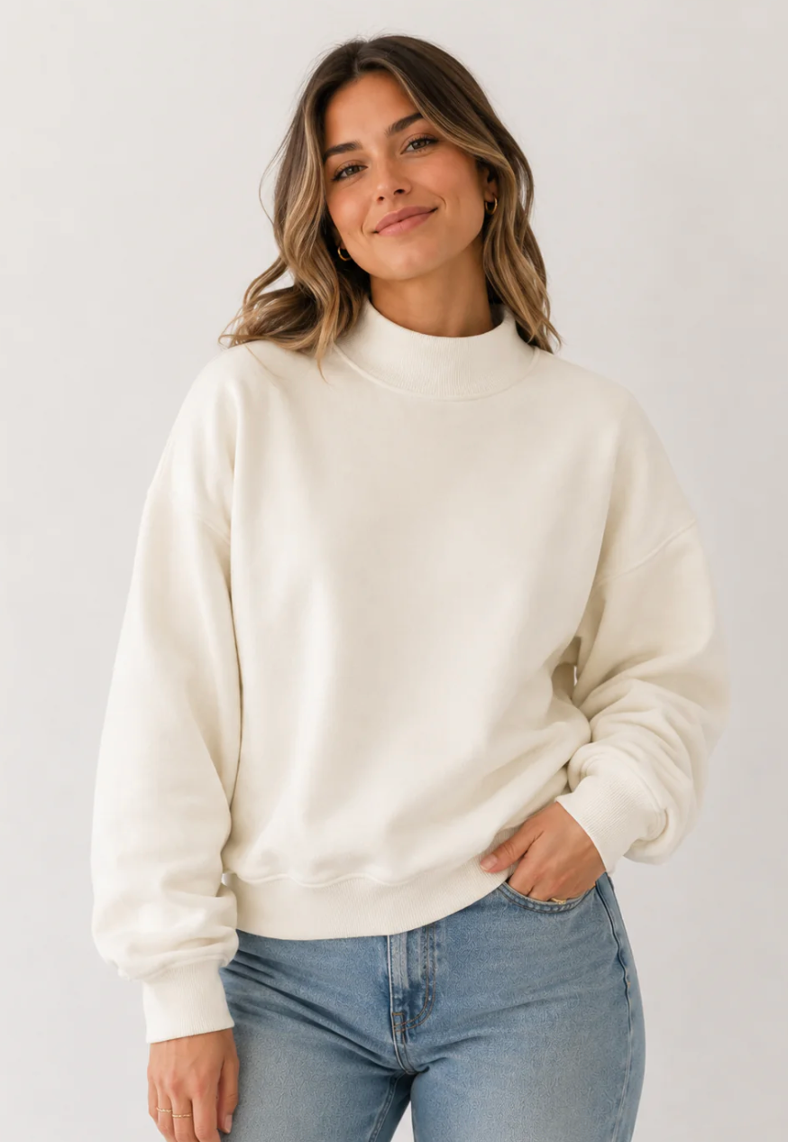 Premium Adult Mock Neck Sweatshirt | PRE-ORDER