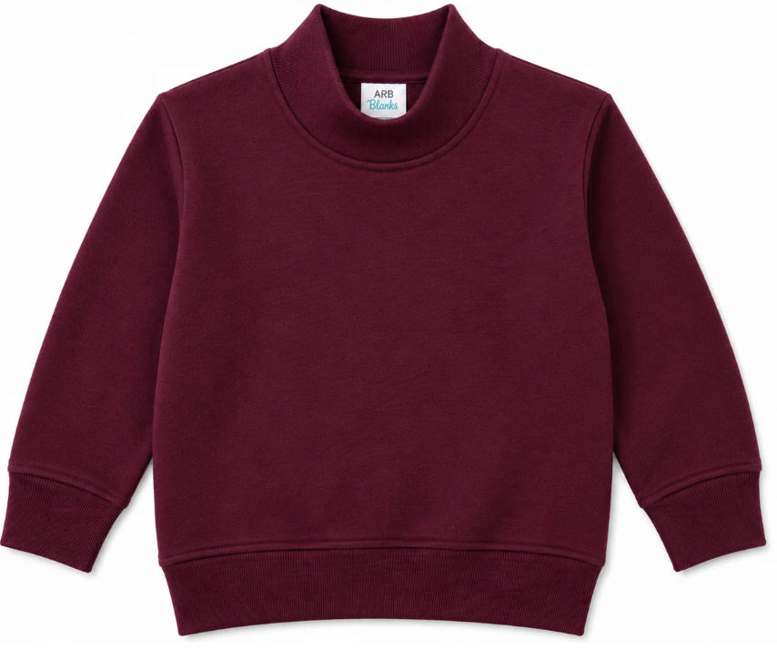 Premium Kids Mock Neck Sweatshirt | PRE-ORDER