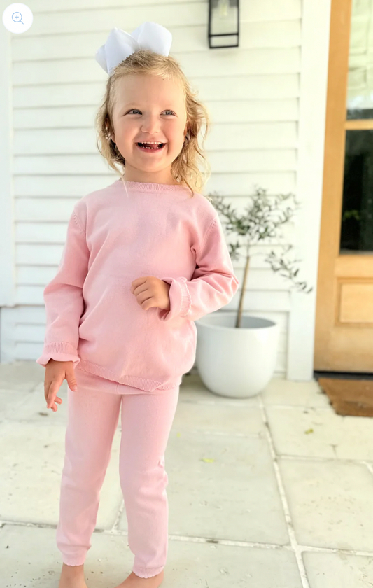 Girls Knit Organic Cotton Set