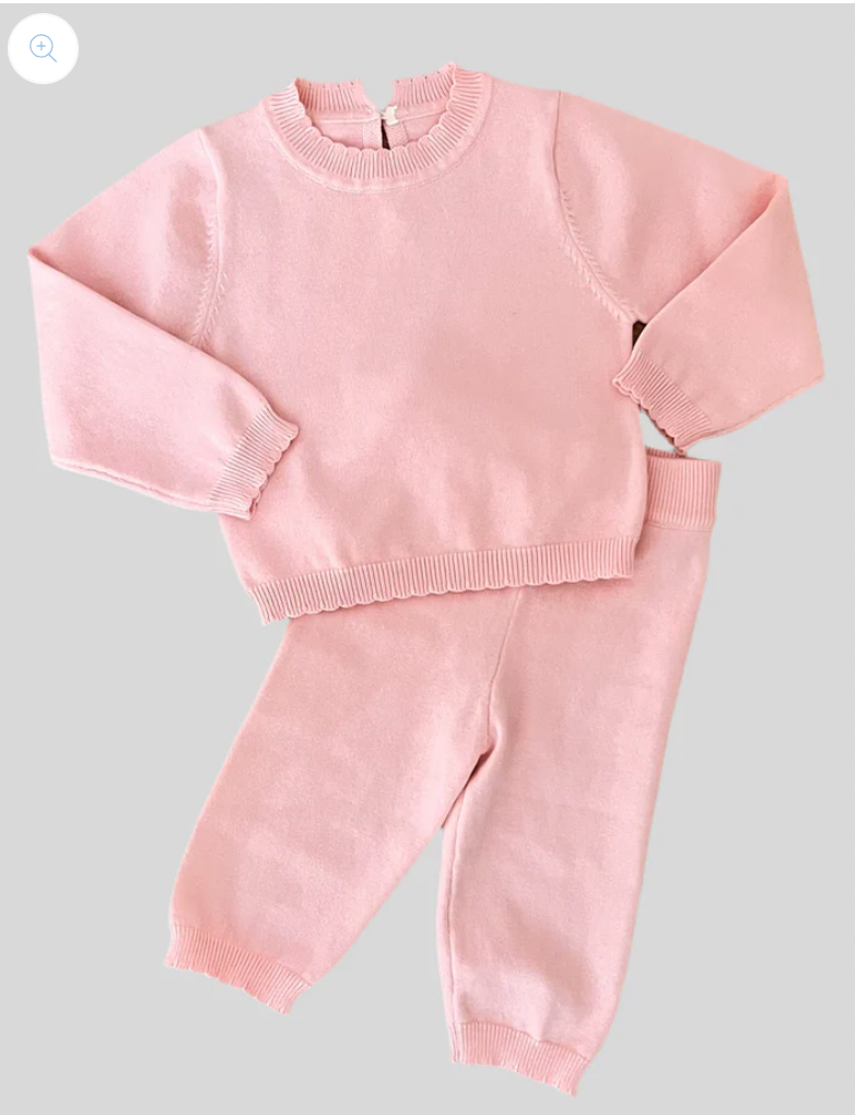 Girls Knit Organic Cotton Set