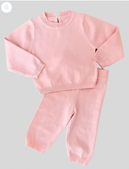 Girls Knit Organic Cotton Set