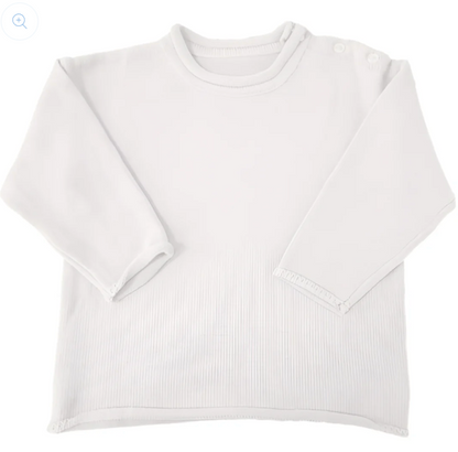 Cream White Roll Neck Sweater