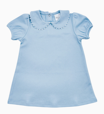 Southern Proper Girl's Scalloped Collared Dress - Fall