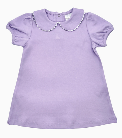 Southern Proper Girl's Scalloped Collared Dress - Fall