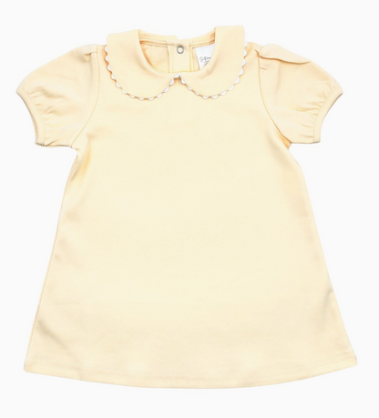 Southern Proper Girl's Scalloped Collared Dress - Fall