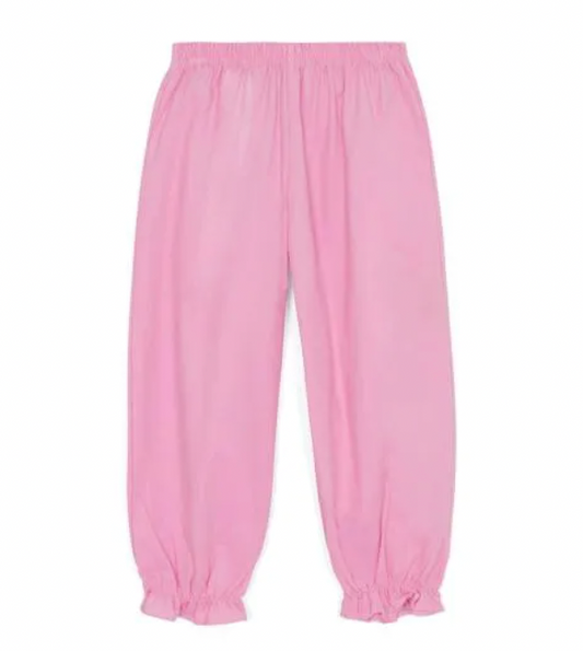 Girl's Corduroy Ruffle Bubble Pink Pants