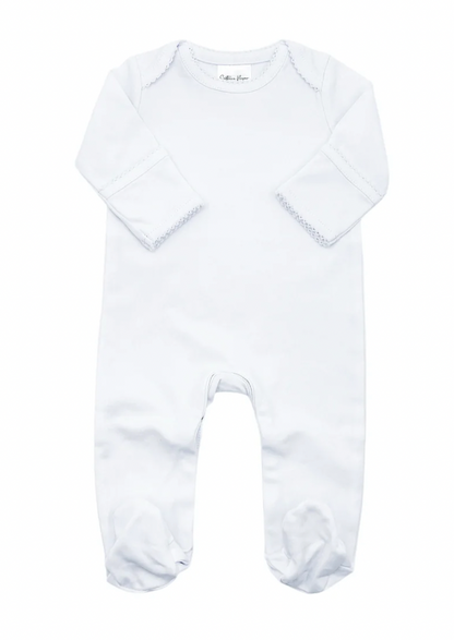 Picot Trim Footie - Christmas