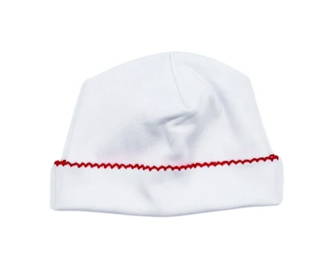 Picot Trim Hat - Christmas