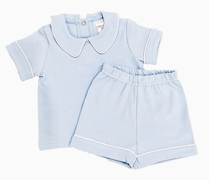 Boy's Piping Collar Set - Back to School