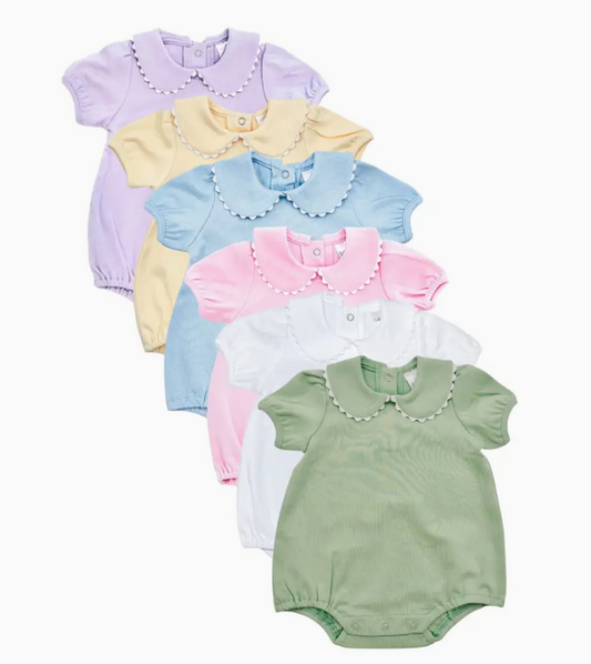 Southern Proper Girl's Scalloped Collared Bubble
